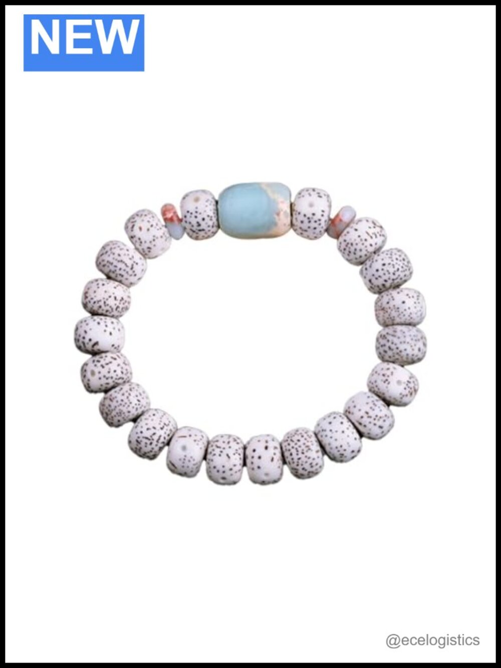 Natural Star Moon Bodhi Bead Bracelet Stretch Meditation Anxiety Relief